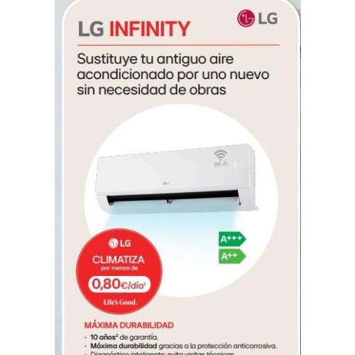 Aire acondicionado Split LG Infinity EZ12 wifi (MODELO 2026) [3]