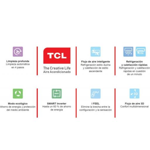 Aire split TCL S12F6S3 WIFI + INSTALACION HASTA 3 METROS [1]