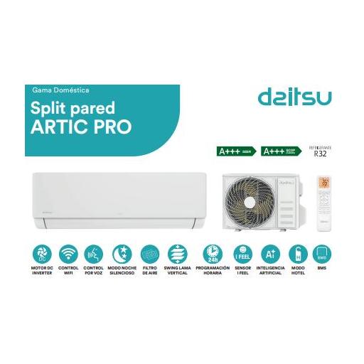 Aire Acondicionado Artic Pro Split 1x1 DAITSU DS-18KZ-2 IA WIFI A+++