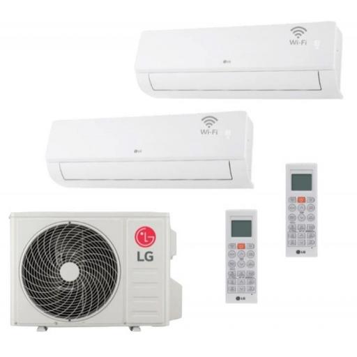 Aire 2x1 MULTI SPLIT LG split 12 Infinity+ split 18 Infinity + exterior mu3r21