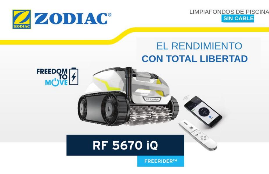 LIMPIAFONDOS RF 5670iQ MANDO S/CABLE ZODIAC