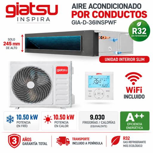 Conductos Giatsu Inspira GIA-D-36INSPWF