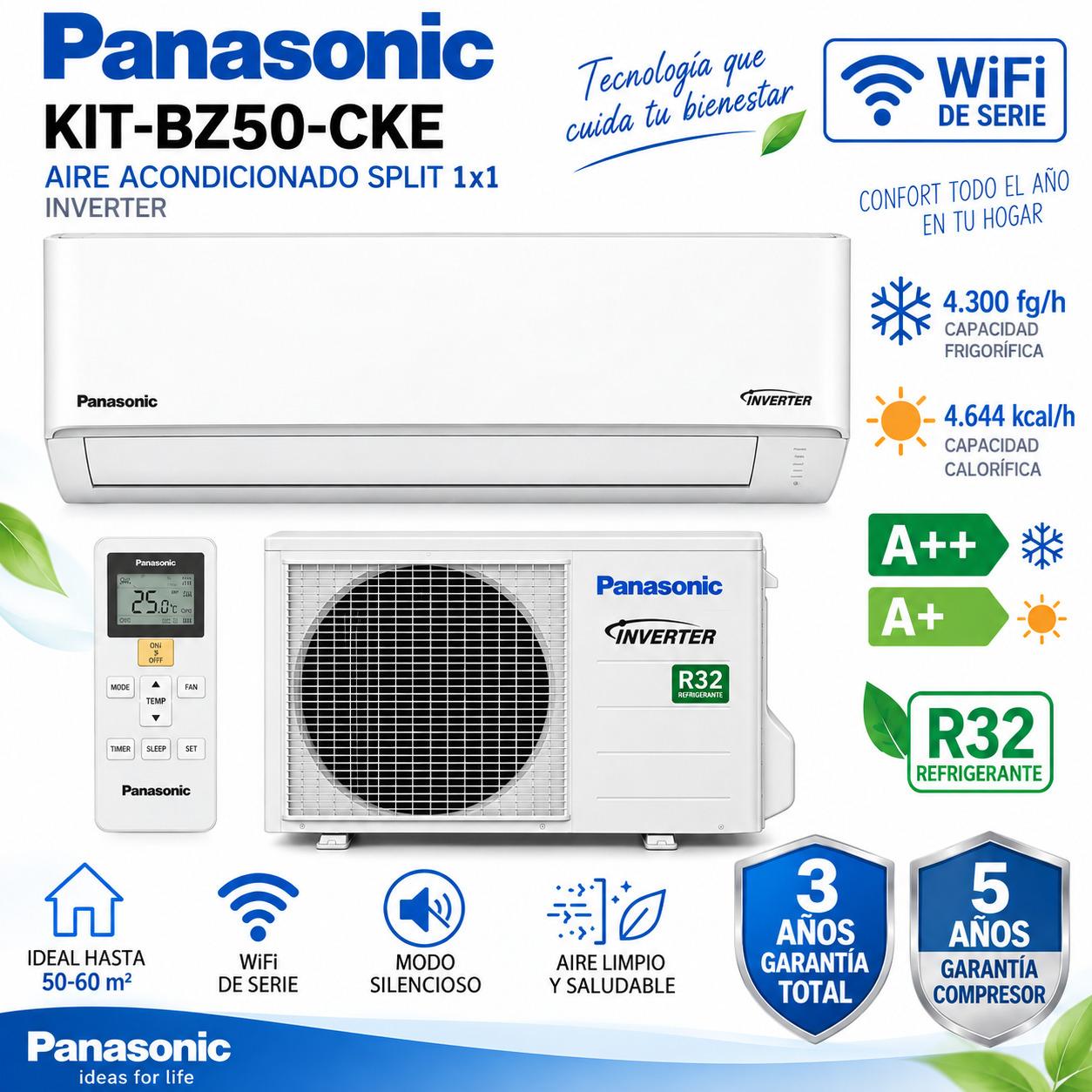 Aire Acondicionado Panasonic BZ50-CKE WIFI