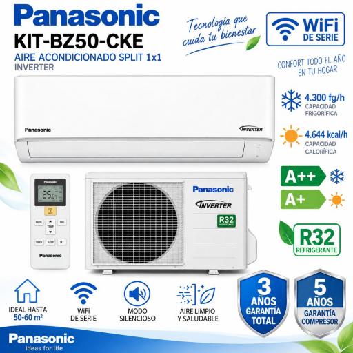 Aire Acondicionado Panasonic BZ50-CKE WIFI [0]