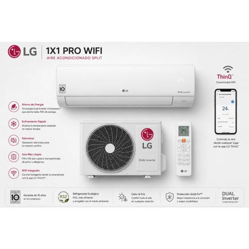 LG SPLIT WIFI PRO WZ09 (modelo 2026)