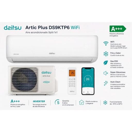 Split Daitsu Artic Plus DS9KTP6 WiFi A+++