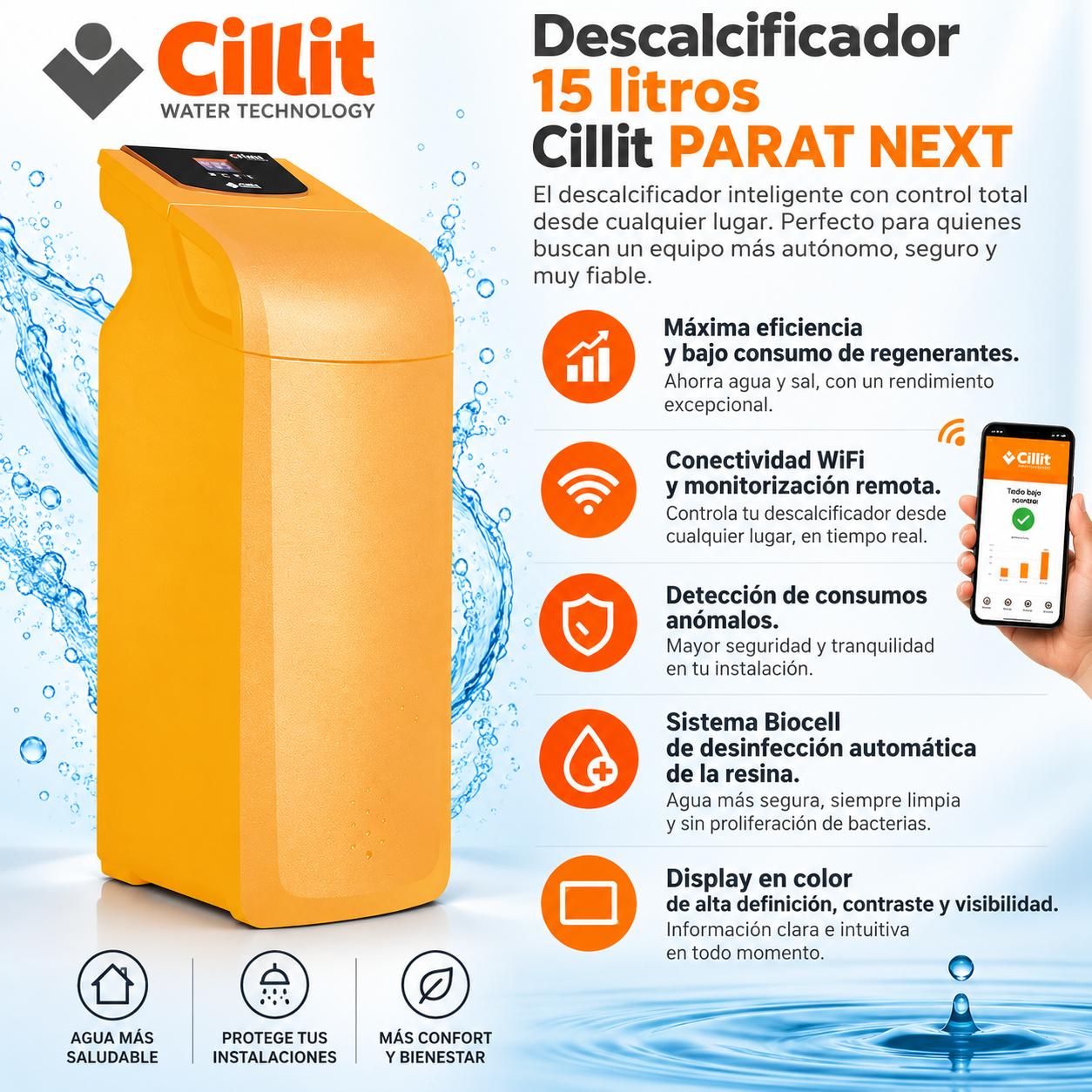 Descalcificador 15 litros Cillit PARAT NEXT