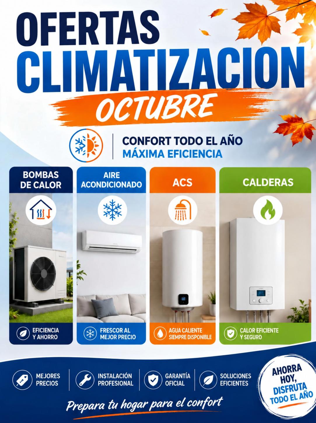OFERTAS AIRE ACONDICIONADO OCTUBRE