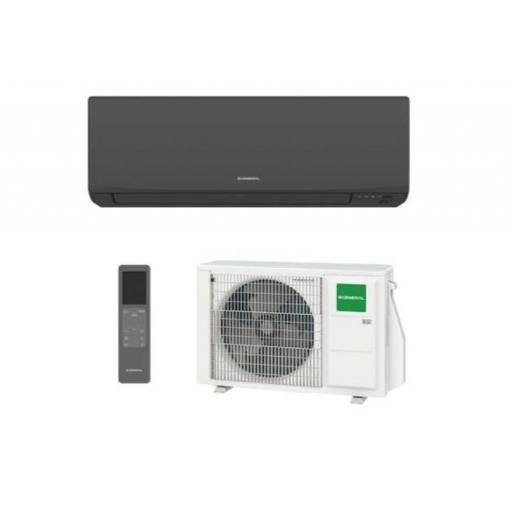 Aire acondicionado  General ASG12 KJ split pared Inverter negro 