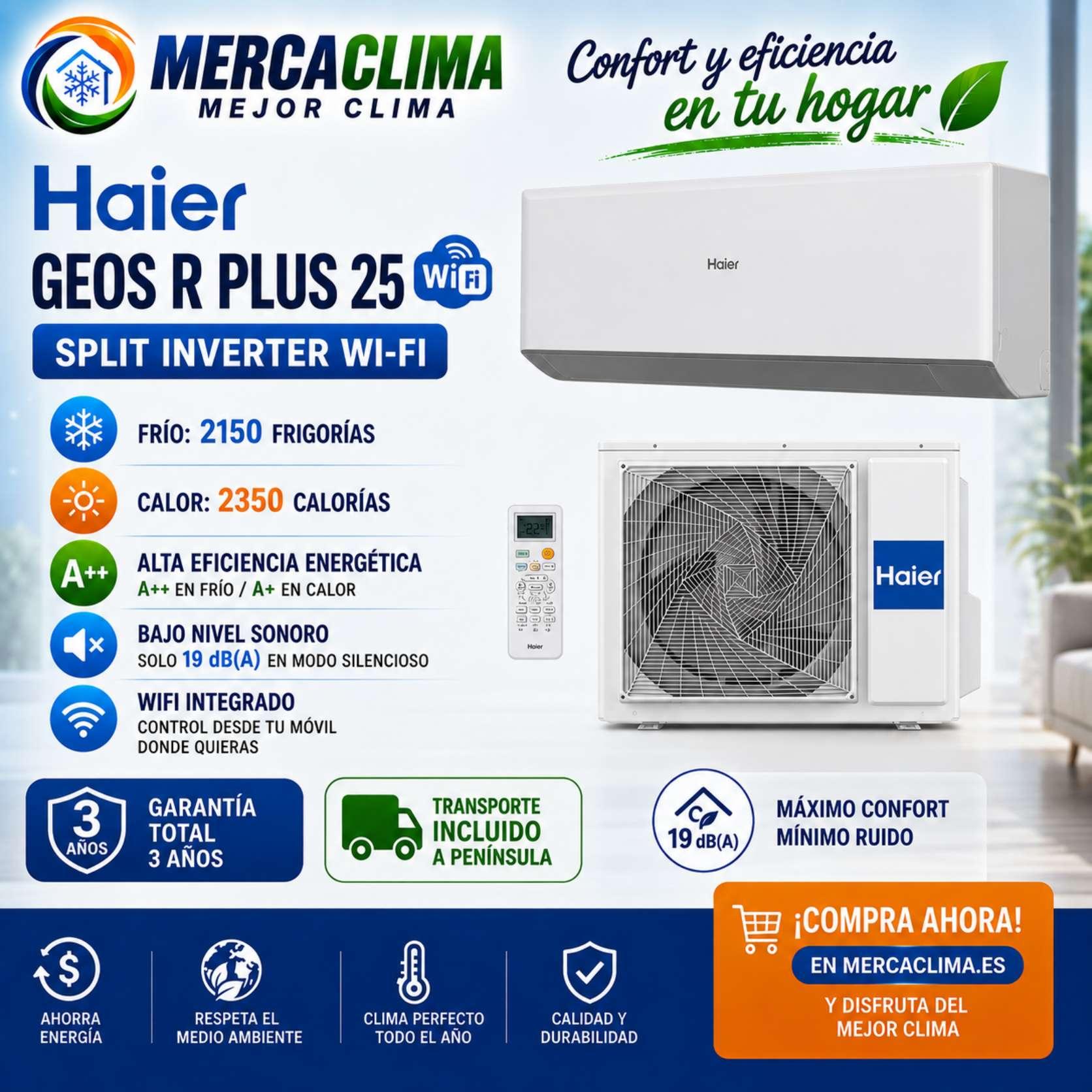 Split Haier GEOS R Plus 25 WiFi