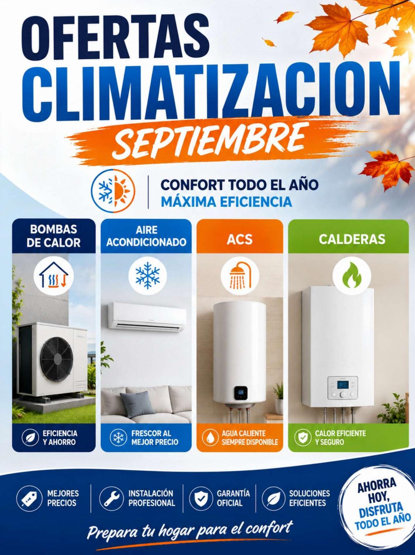 OFERTAS CLIMATIZACIÓN SEPTIEMBRE