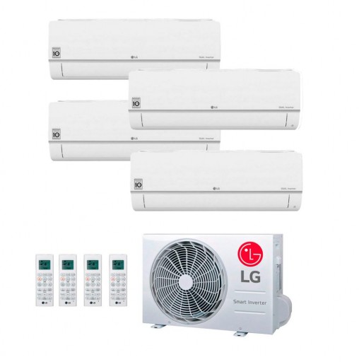 Aire acondicionado 4x1 LG Confort Connect WiFi PC09SK + PC09SK + PC09SK + PC12SK+ MU4R27