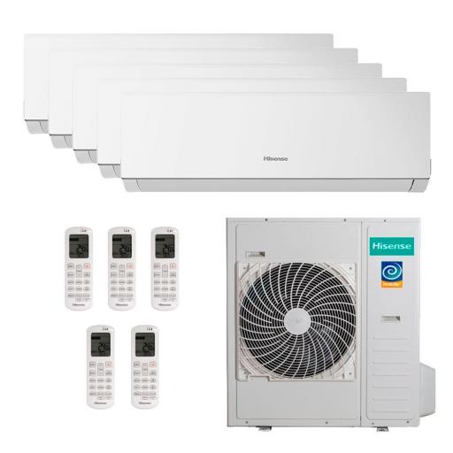 Multisplit 5x1 Hisense Style 5AMW125U4RTA + 4x CF25 WIFI+ 1x CF50 WIFI