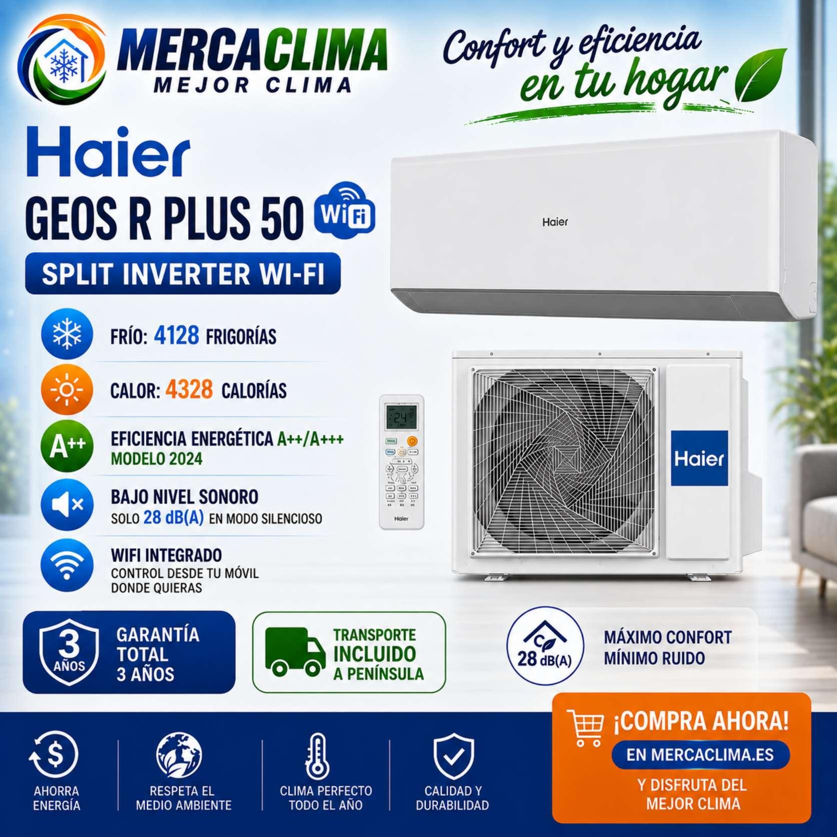 Split Haier GEOS R Plus 50 WiFi