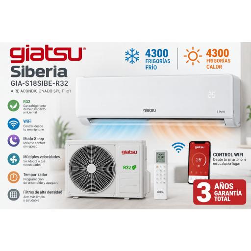 Aire Acondicionado Giatsu Siberia GIA-S18SIBE-R32 [0]