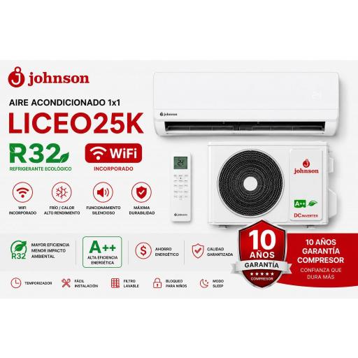 Johnson LICEO 25 K Aire Acondicionado 1x1 WIFI+ instalación hasta 3 metros(SOLO ALICANTE) [1]