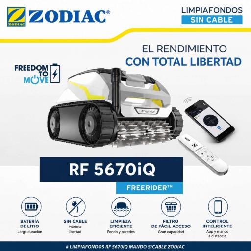 LIMPIAFONDOS RF 5670iQ MANDO S/CABLE ZODIAC 