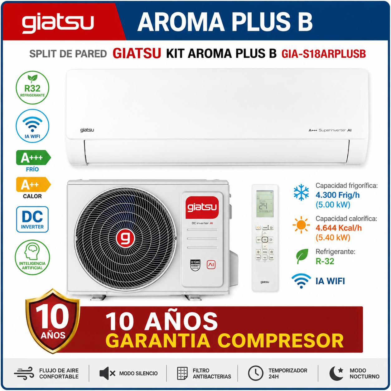GIATSU KIT AROMA PLUS B GIA-S18ARPLUSB IA WIFI