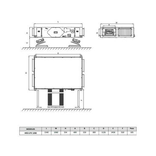 Recuperador de calor Daitsu HRD LITE EC 1200 [1]