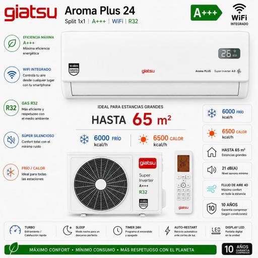 Split Giatsu Aroma Plus 24