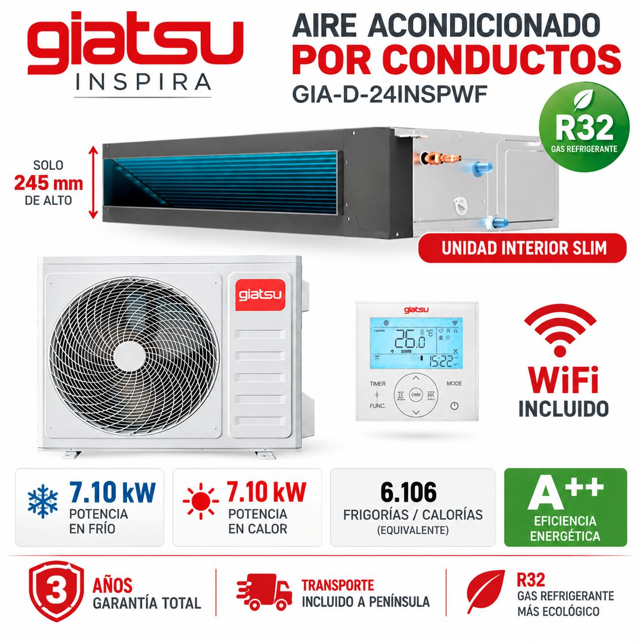 Conductos Giatsu Inspira GIA-D-24INSPWF