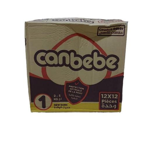 Pack 12x12 Pañales CANBEBE Talla 1 2-5 kg [0]