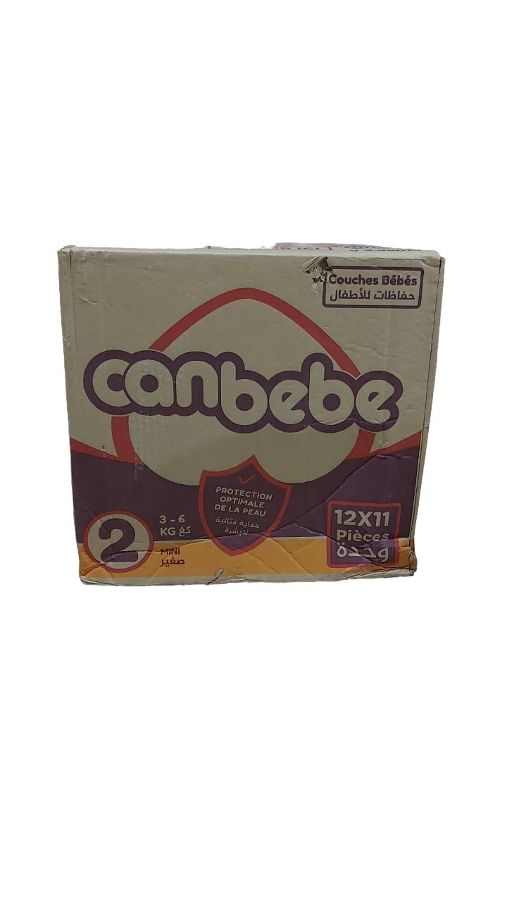 Pack 12x11 Pañales CANBEBE Talla 2 3-6 kg