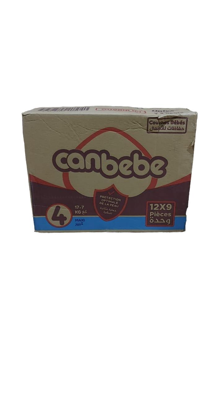 Pack 12x9 Pañales CANBEBE Talla 4 7-18 kg