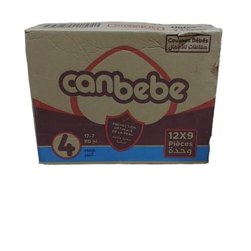 Pack 12x9 Pañales CANBEBE Talla 4 7-18 kg