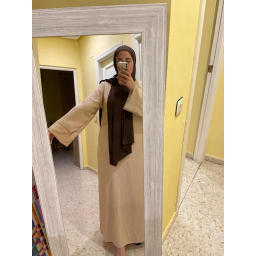 ABAYA OTOÑO/INVIERNO BEIGE UNITALLA JAZZ [4]