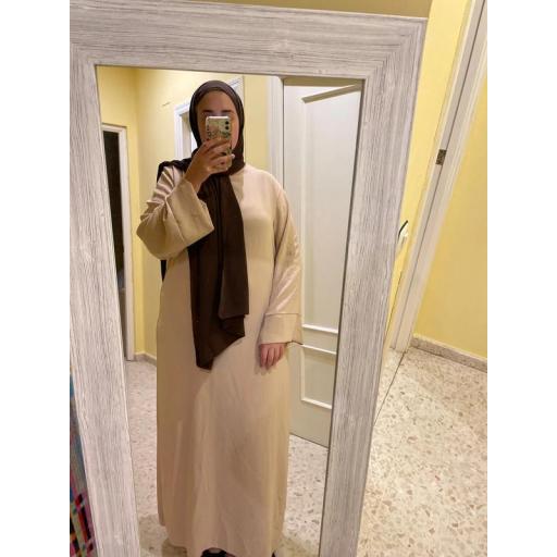 ABAYA OTOÑO/INVIERNO BEIGE UNITALLA JAZZ [3]