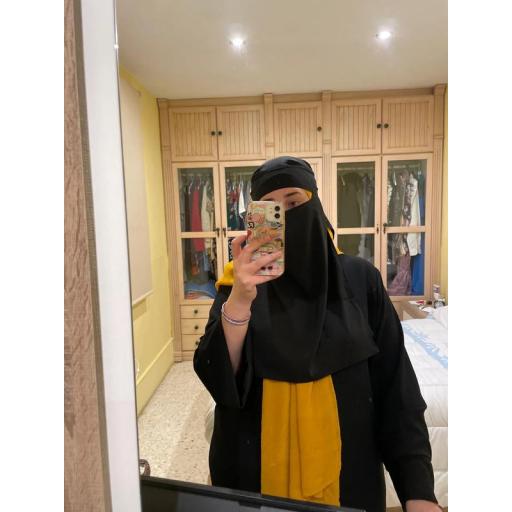 NIQAB NEGRO LARGO  [3]