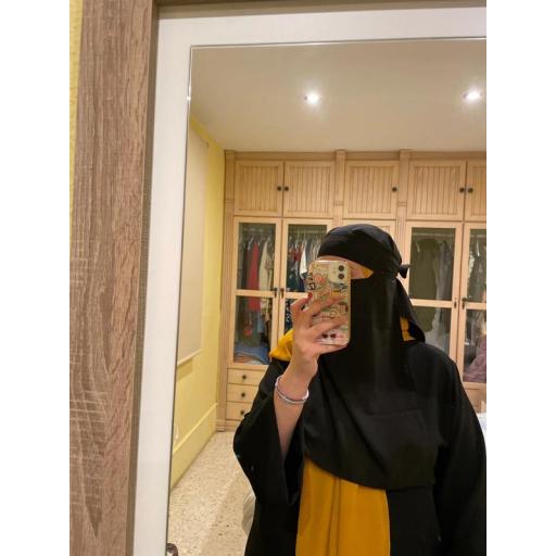 NIQAB NEGRO LARGO  [4]