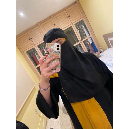 NIQAB NEGRO LARGO  [5]