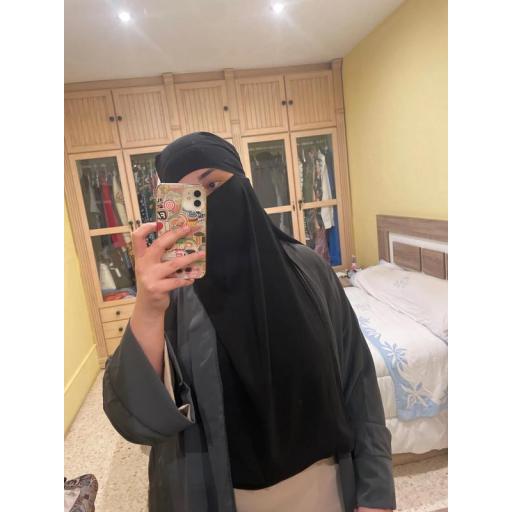LONG BLACK NIQAB  [2]
