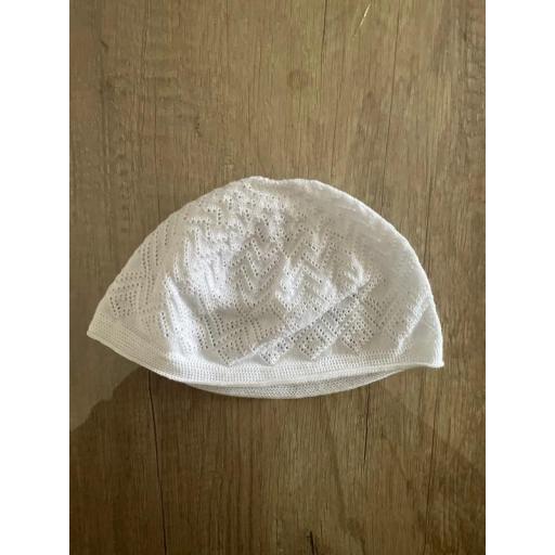 PACK 2 GORROS DE REZO MUSULMAN HOMBRE (BLANCO Y NEGRO) [6]