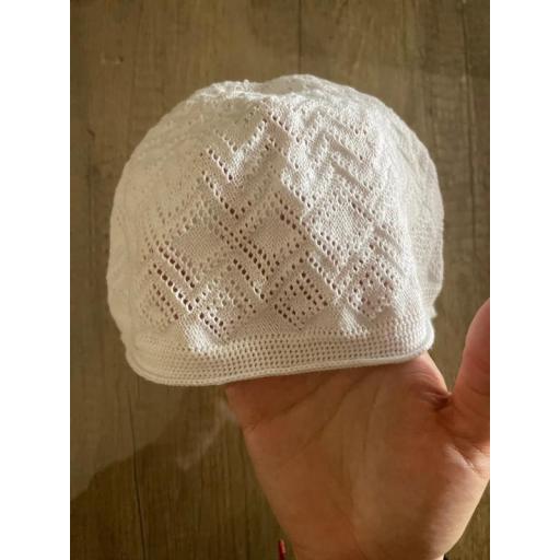 PACK 2 GORROS DE REZO MUSULMAN HOMBRE (BLANCO Y NEGRO) [4]