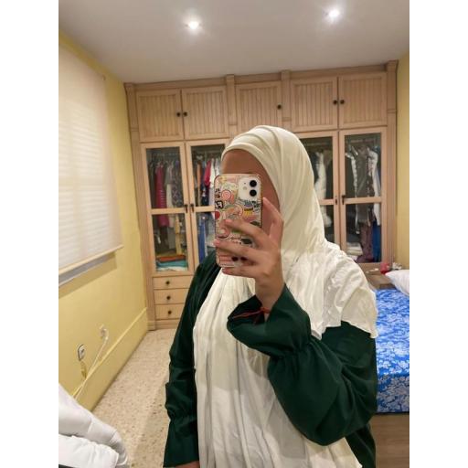 HIJAB DE PUNTO DE VISCOSA BLANCO [2]