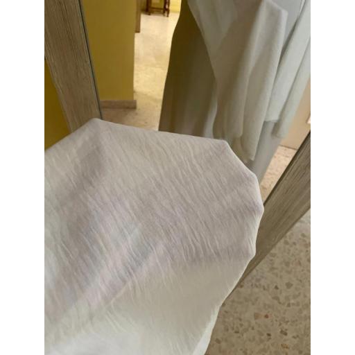 ABAYA CON HIJAB INTEGRADO TELA JAZZ BLANCA UNITALLA [5]