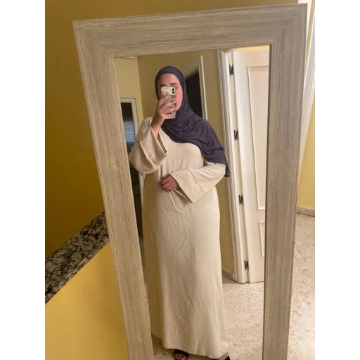 ABAYA EN JAZZ BEIGE UNITALLA [2]