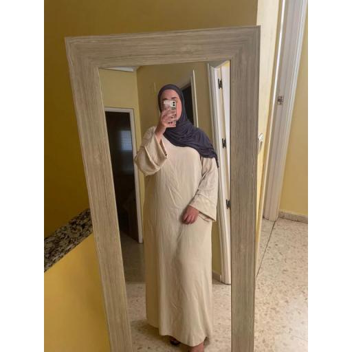 ABAYA EN JAZZ BEIGE UNITALLA [3]
