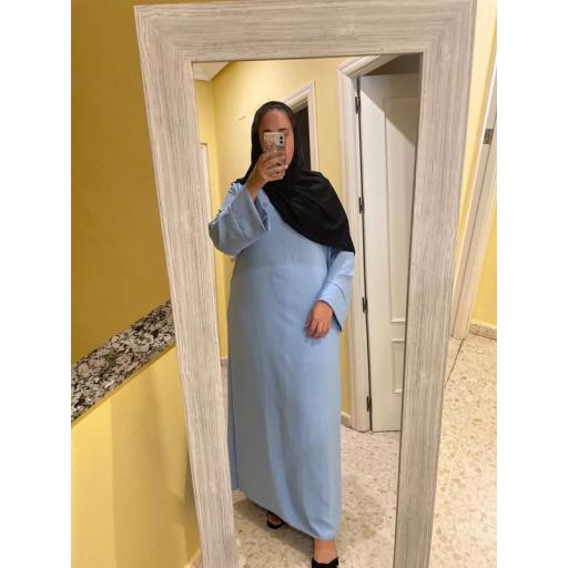 ABAYA EN JAZZ AZUL CELESTE UNITALLA [3]