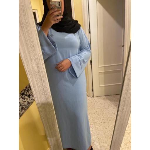 ABAYA EN JAZZ AZUL CELESTE UNITALLA [4]