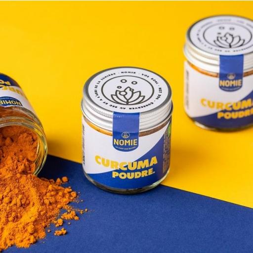 CURCUMA EN POLVO ORGANICA MINI TARRO CRISTAL 18 GR NOMIE [0]