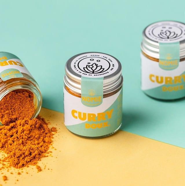 CURRY DULCE EN MINI TARRO DE CRISTAL 16 GR.
