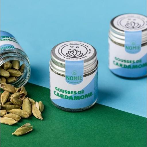 CARDAMOMO  VERDE ORGANICO EN MINI TARRO DE CRISTAL 14 GR [0]