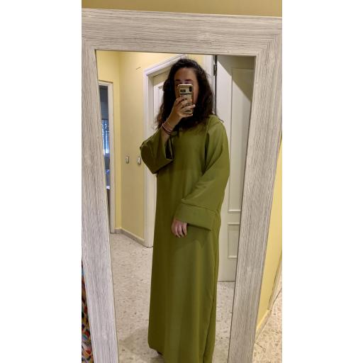 ABAYA SEDA MEDINA VERDE UNITALLA [5]