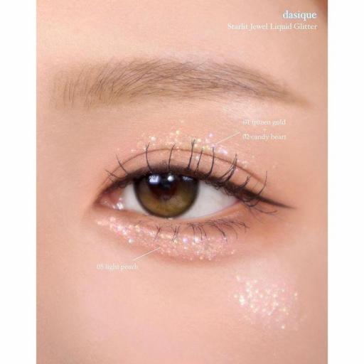 DASIQUE STARLIT JEWEL LIQUID GLITTER 01 FROZEN GOLD  [2]