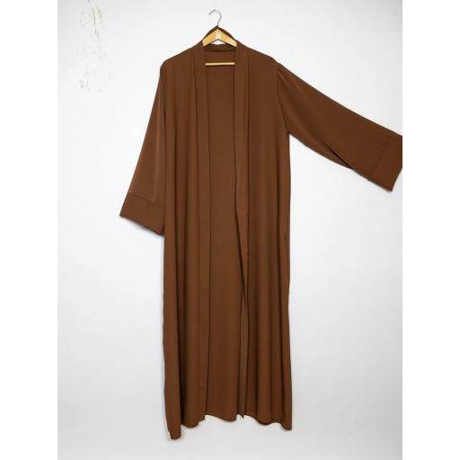 KIMONO LARGO SEDA MEDINA MARRON OSCURO UNITALLA [5]