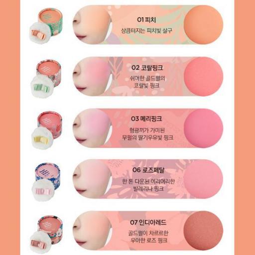 PASTEL CUSHION BLUSHER THE FACE SHOP - 01 PEACH  [2]